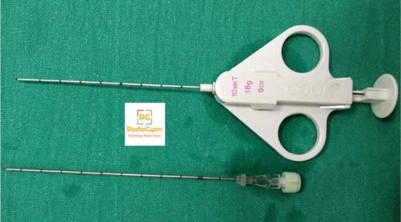 Core biopsy gun Interventional radiology wires and catheters