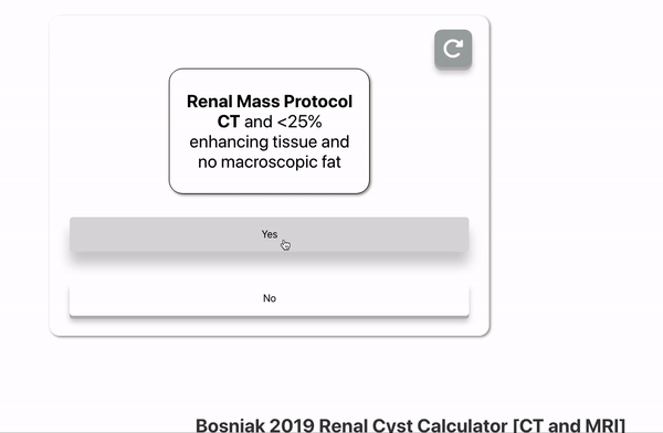 How to Use Bosniak Calculator for renal cysts CT and MR GIF
